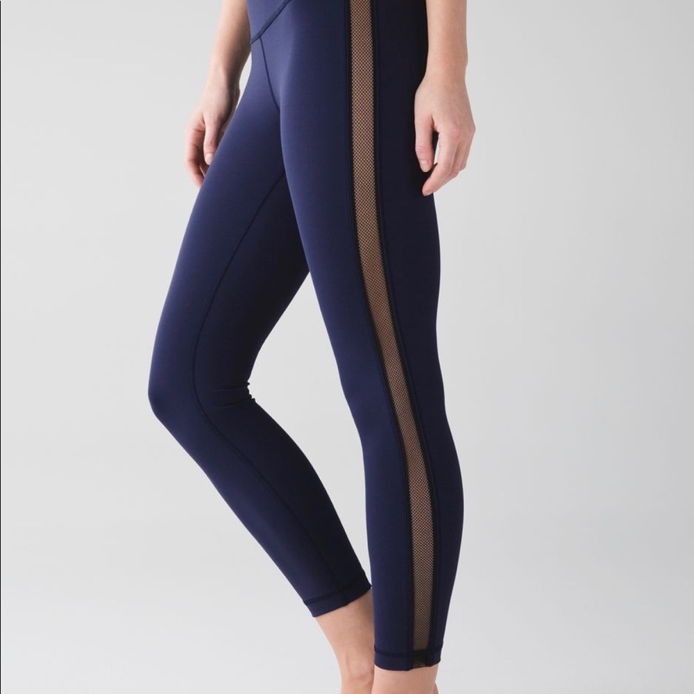 RARE! Lululemon High Times Wing Mesh Leggings 6